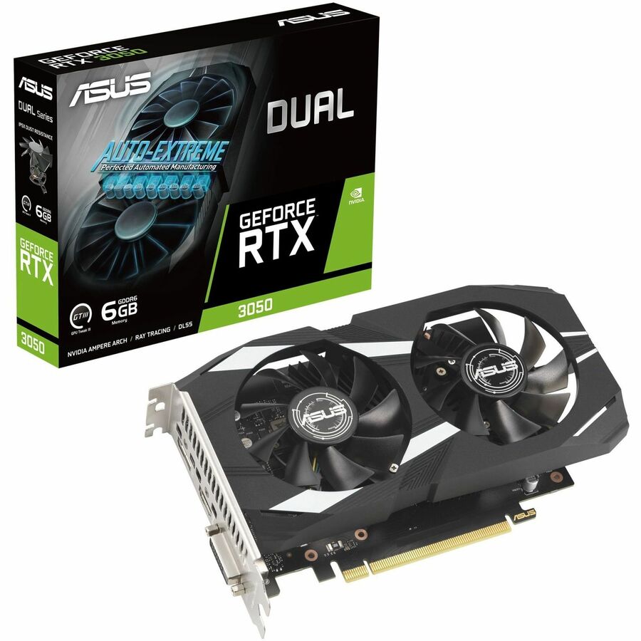 Asus NVIDIA GeForce RTX 3050 Graphic Card - 6 GB GDDR6 DUAL-RTX3050-6G