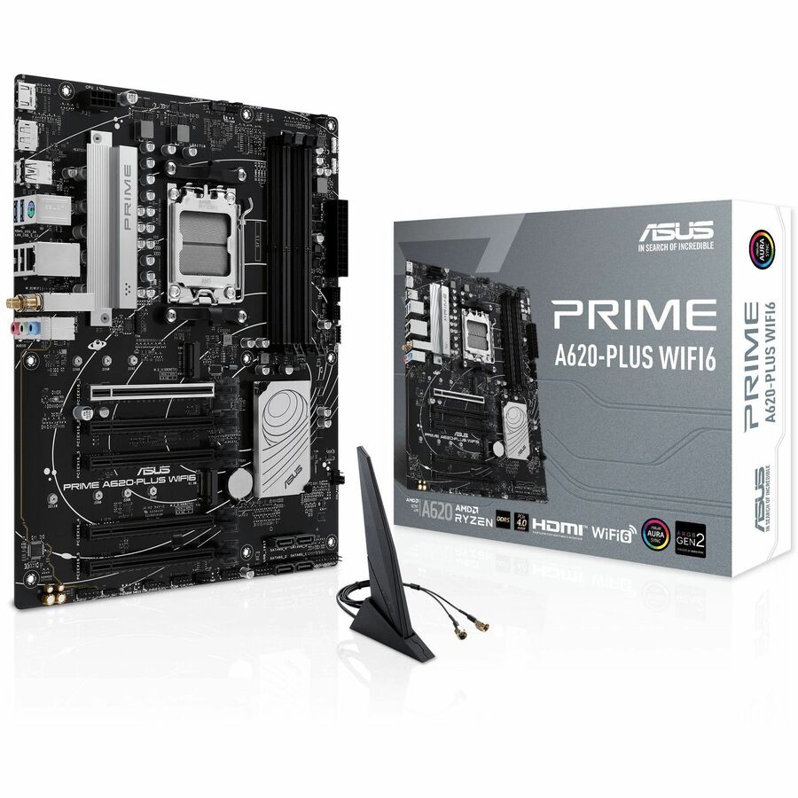 Asus Prime A620-PLUS WIFI6 Gaming Desktop Motherboard - AMD A620 Chipset - Socket AM5 - ATX PRIME A620-PLUS WIFI6