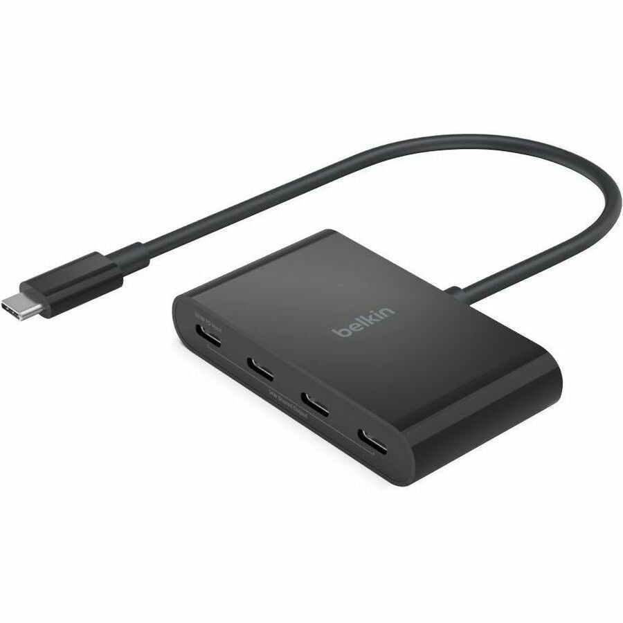 Belkin Connect USB-C 4-Port Hub, Adapter Dongle, 4xUSB-C Ports & 100W PD Max 10Gbps Data Transfer Mac/Chromebook AVC018BTBK