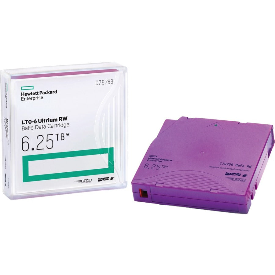 HPE LTO-6 Ultrium 6.25 TB BaFe RW Data Cartridge C7976B