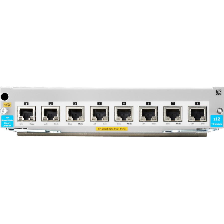 HPE 5400R 8-port 1/2.5/5/10GBASE-T PoE+ with MACsec v3 zl2 Module J9995A