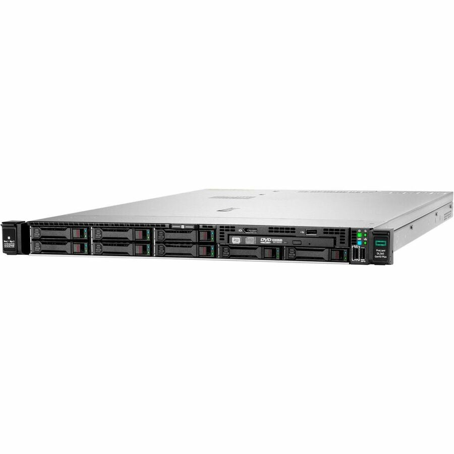 HPE ProLiant DL360 G10 Plus 1U Rack Server - 1 x Intel Xeon Silver 4310 2.10 GHz - 32 GB RAM - 960 GB SSD - (2 x 480GB) SSD Configuration - 12Gb/s SAS Controller P69299-005