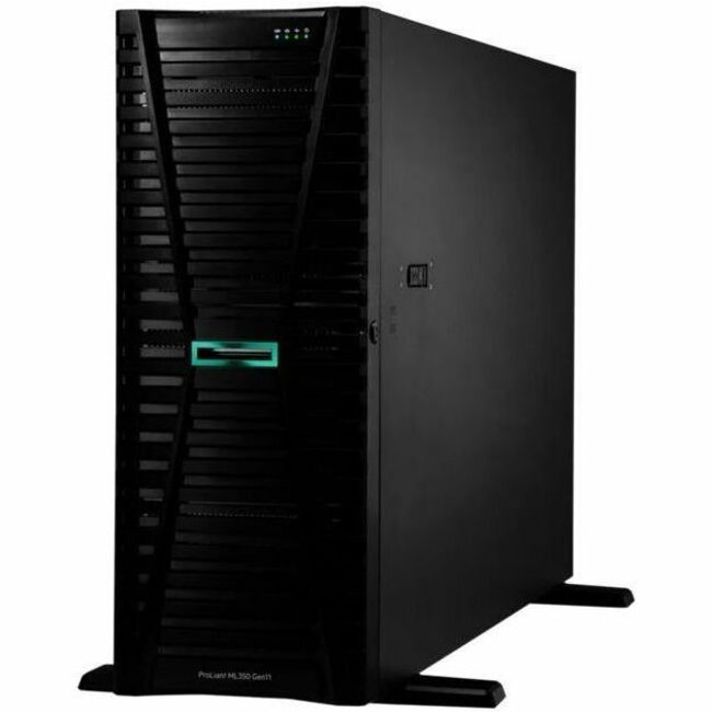 HPE ProLiant ML350 G11 4U Tower Server - 1 x Intel Xeon Gold 5416S 2 GHz - 64 GB RAM - 960 GB SSD - (2 x 480GB) SSD Configuration - Serial Attached SCSI (SAS), Serial ATA Controller P69313-005