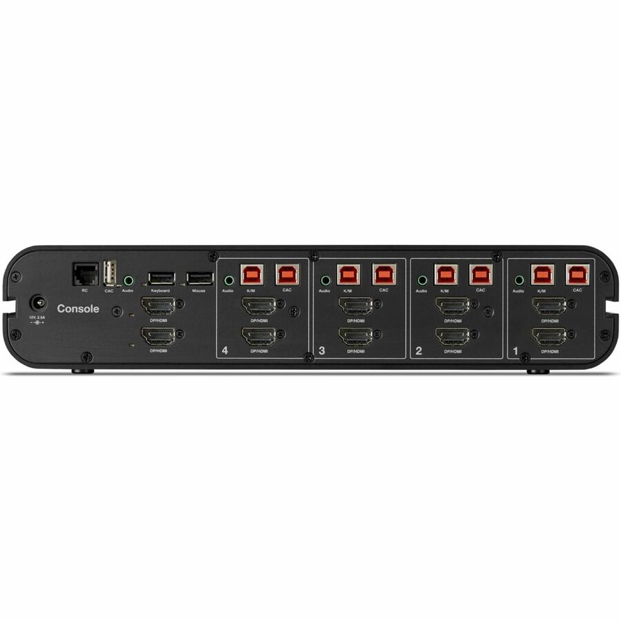 Belkin Universal 2nd Gen Secure KVM Switch, 4-Port Dual Head w/ CAC F1DN204KVM-UN-4