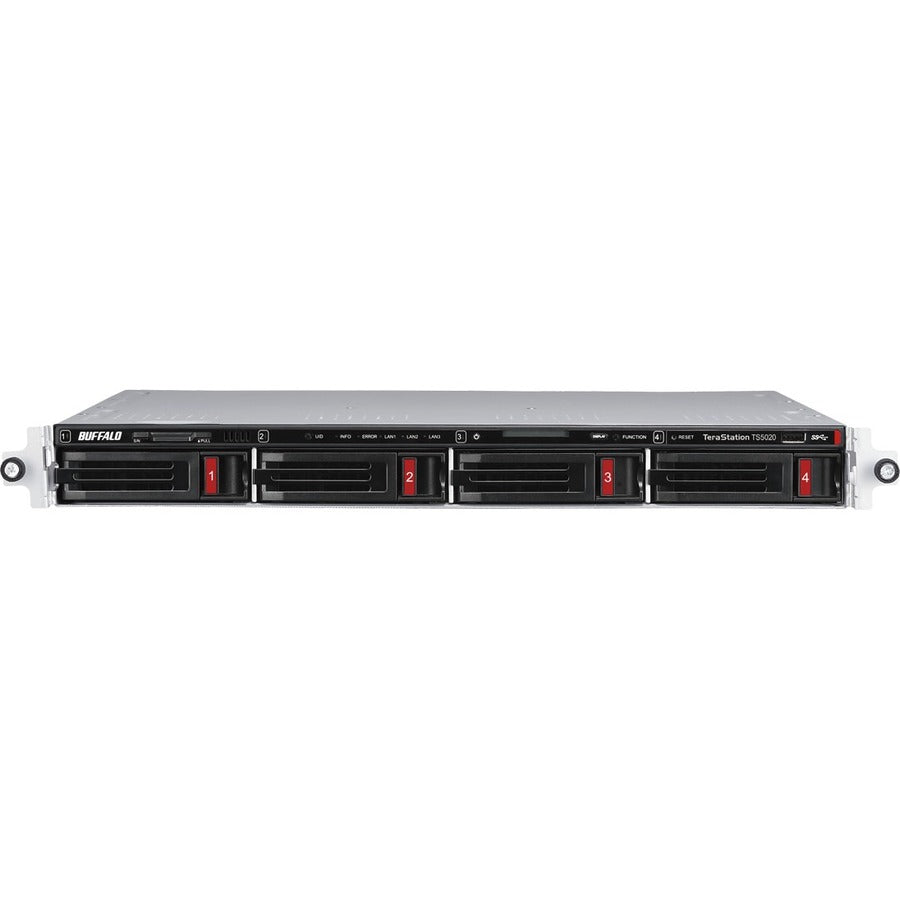 BUFFALO TeraStation 5420 4-Bay 80TB (4x20TB) Business Rackmount NAS Storage Hard Drives Included TS5420RN8004