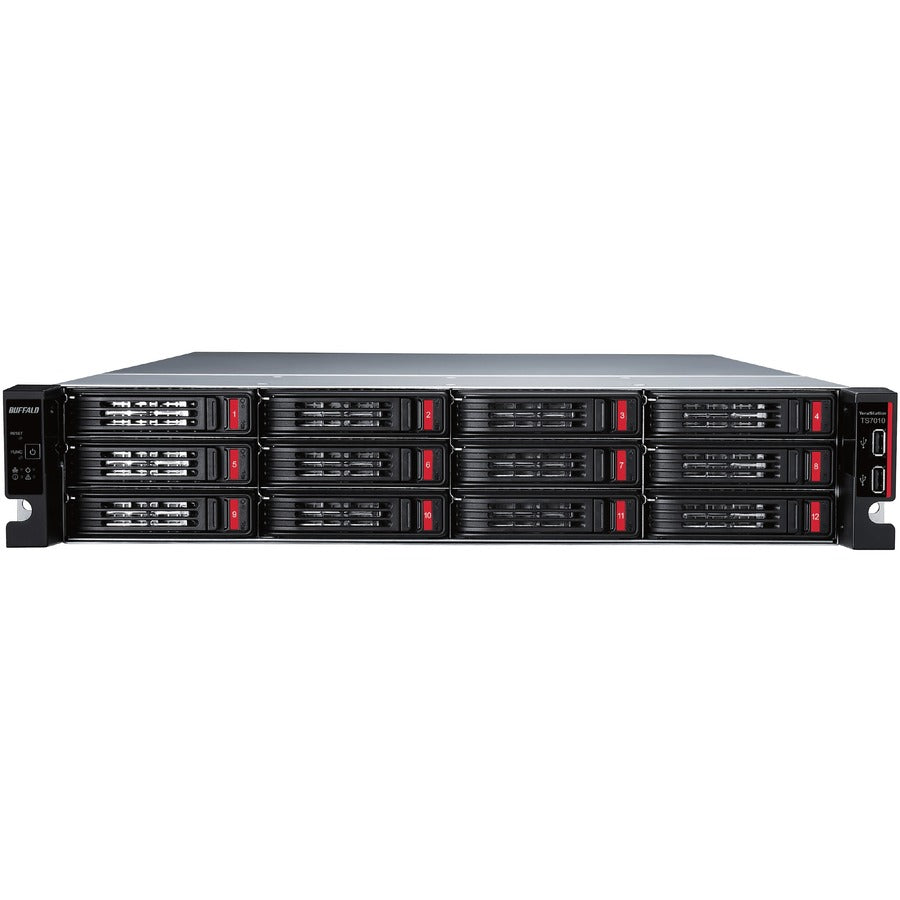 BUFFALO TeraStation 12-Bay 71210 64TB (4x16TB) High-Performance Rackmount NAS Hard Drives Included TS71210RH6404