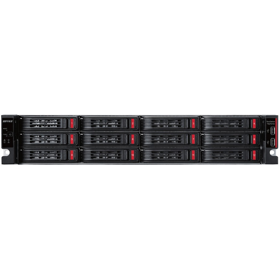 BUFFALO TeraStation 12-Bay 71210 64TB (4x16TB) High-Performance Rackmount NAS Hard Drives Included TS71210RH6404