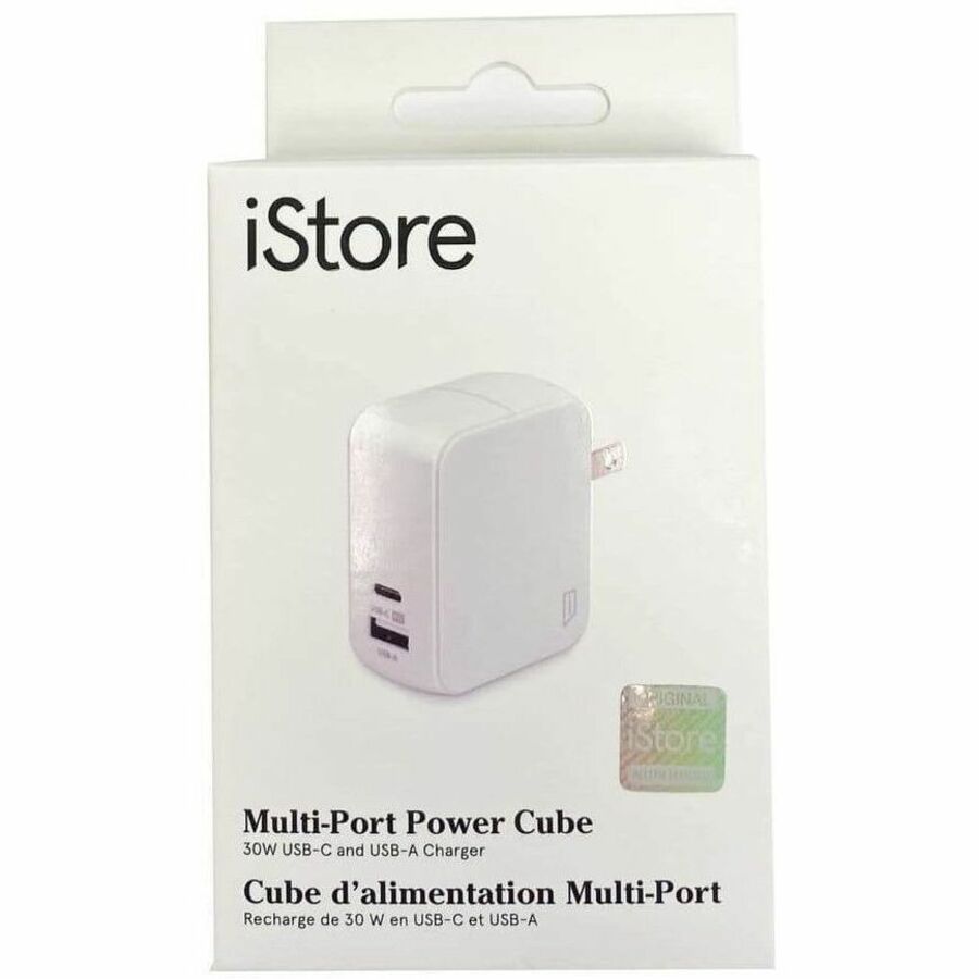 iStore iStore Multi-Port Power Cube 30W USB-C and USB-A Charger APA759CAI