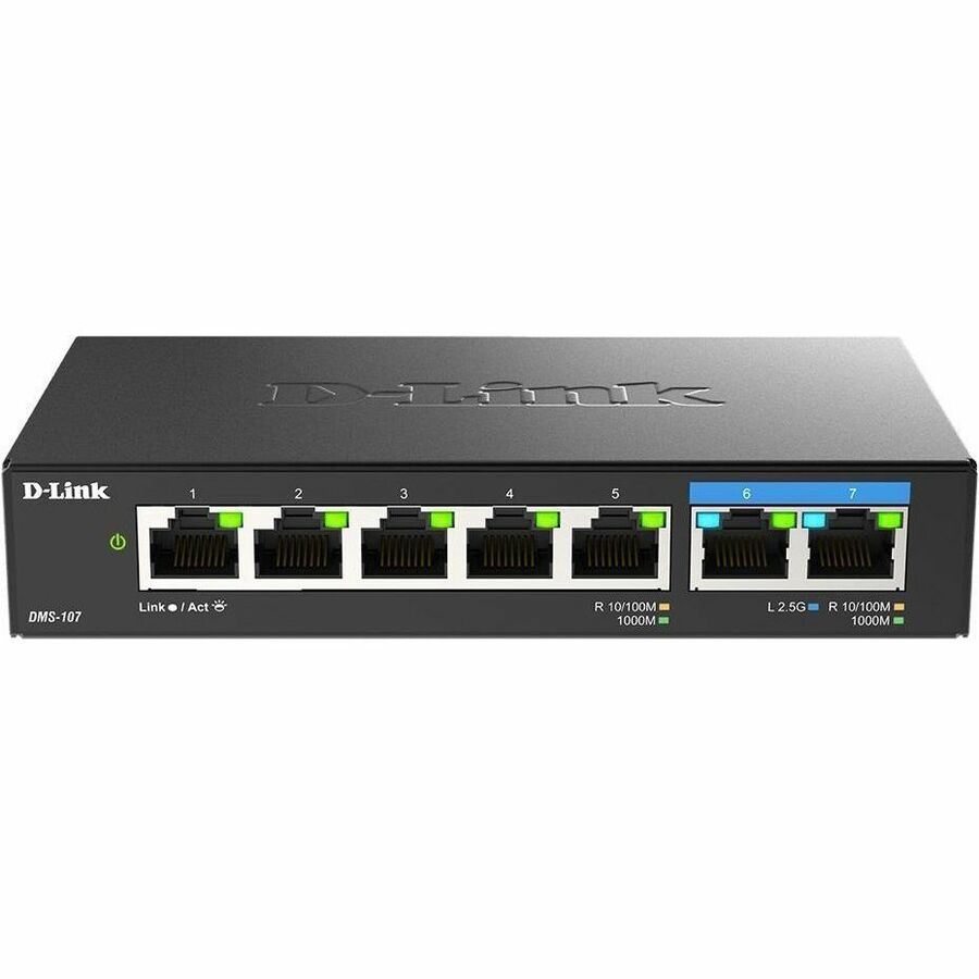 D-Link 7-Port Multi-Gigabit Unmanaged Switch DMS-107