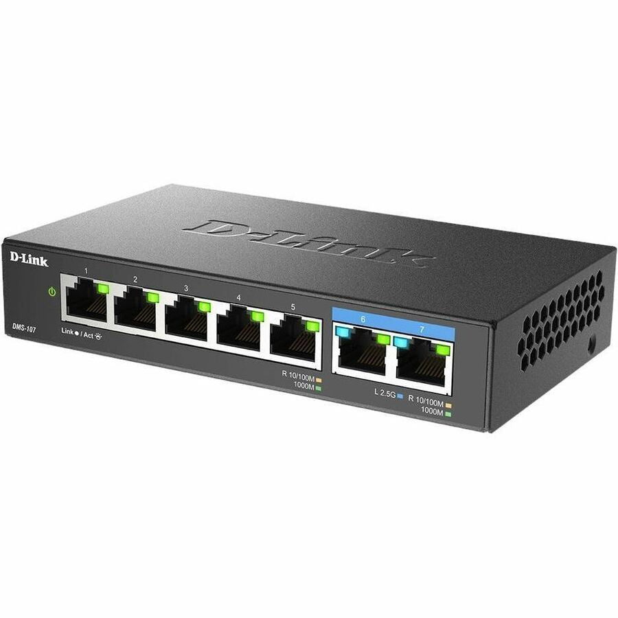 D-Link 7-Port Multi-Gigabit Unmanaged Switch DMS-107