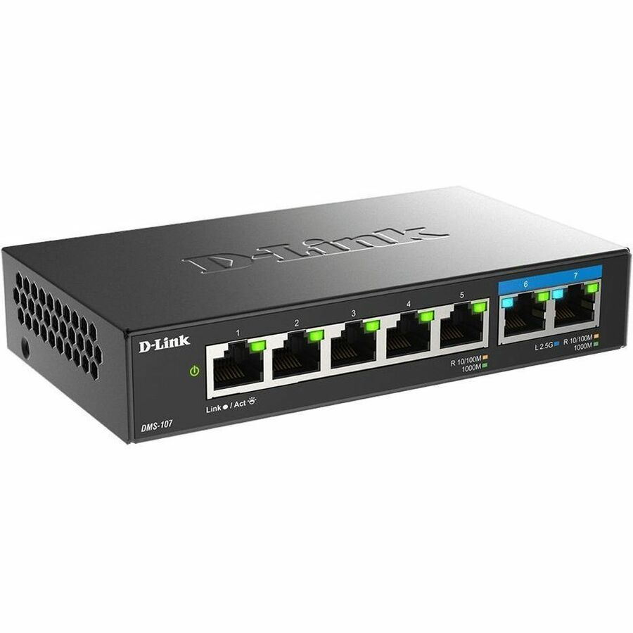 D-Link 7-Port Multi-Gigabit Unmanaged Switch DMS-107