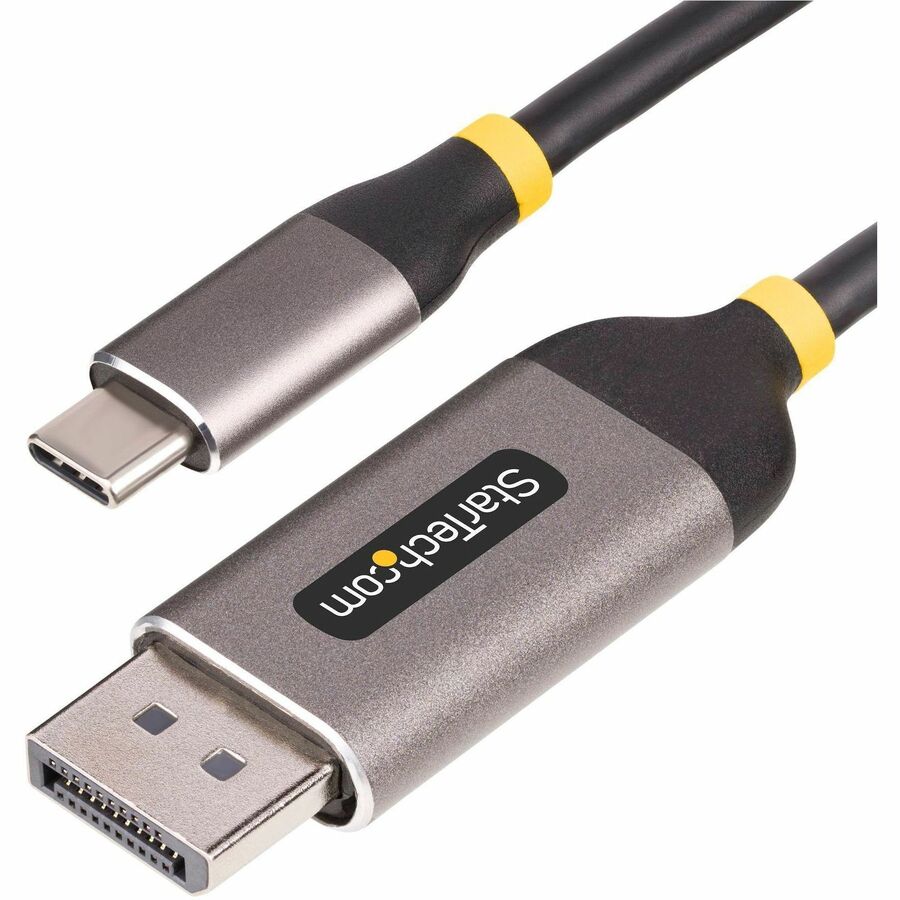 StarTech.com 10ft (3m) USB-C to DisplayPort Adapter Cable, 8K 60Hz, 4K 144Hz, HDR10, USB Type-C to DP 1.4 Converter, USB4/TB3/4 Compatible 142-USBC-DP-8K-10F