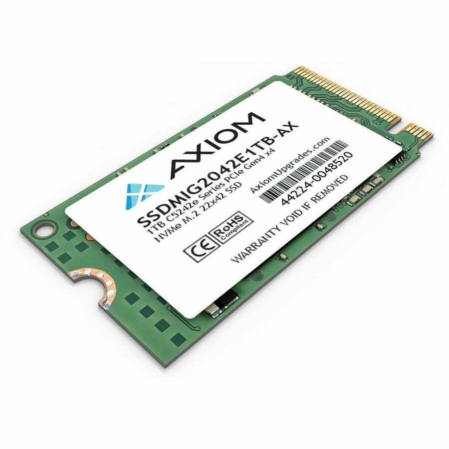 Axiom C5242e 1 TB Solid State Drive - M.2 2242 Internal - PCI Express NVMe (PCI Express NVMe 4.0 x4) - TAA Compliant SSDMIG2042E1TB-AX