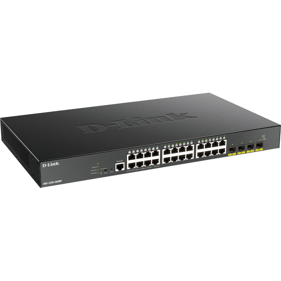 D-Link 28-Port 10-Gigabit Smart Managed PoE Switch DGS-1250-28XMP