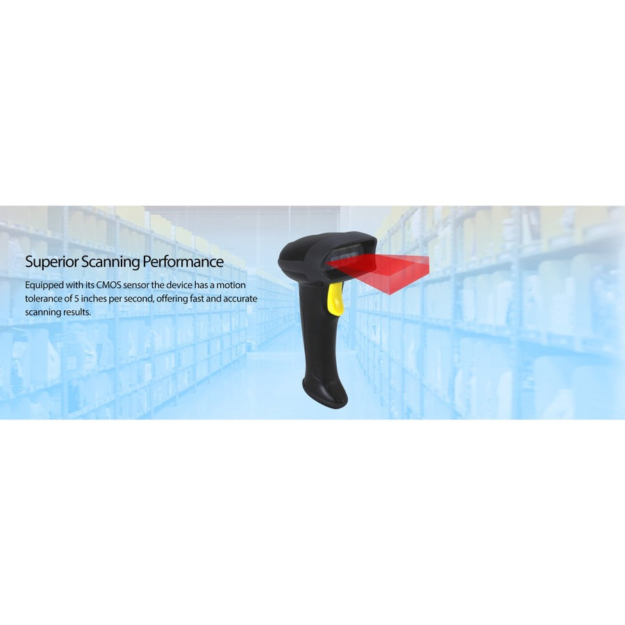 Adesso NuScan 2500TU Spill Resistant Antimicrobial 2D Barcode Scanner NUSCAN 2500TU