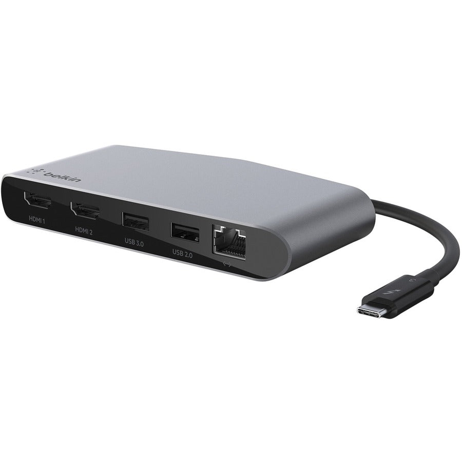 Belkin Mini Thunderbolt 3 Laptop Docking station - MacOS and Windows - Dual 4k Display @60Hz F4U098BT