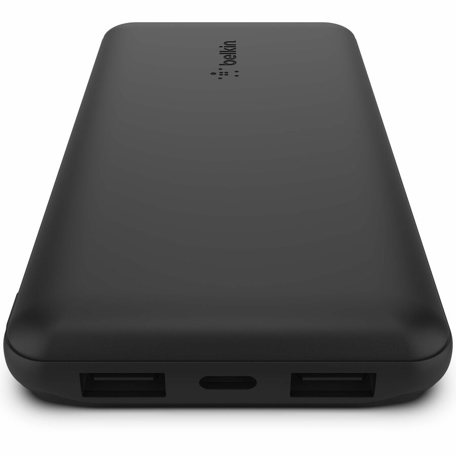 Belkin 15W USB-C 3-Port Power Bank - 10k mAh - 1xUSB-C (15W), 2xUSB-A (10W) - Portable Charger - w/ USB-C Cable - Black BPB011BTBK