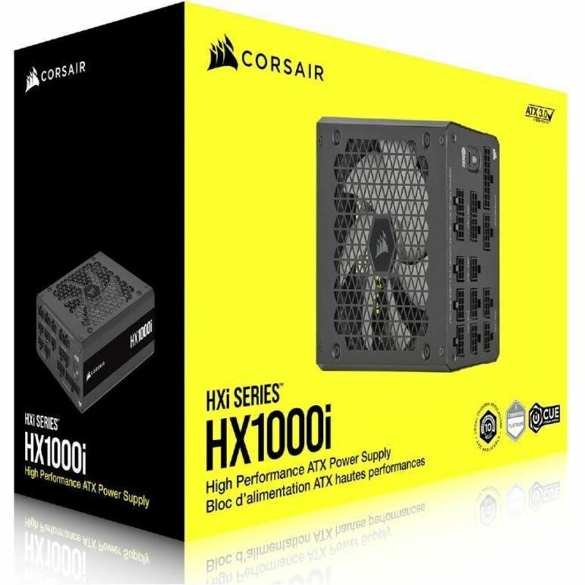 Corsair HX1000i Fully Modular Ultra-Low Noise Platinum ATX 1000 Watt PC Power Supply CP-9020259-NA