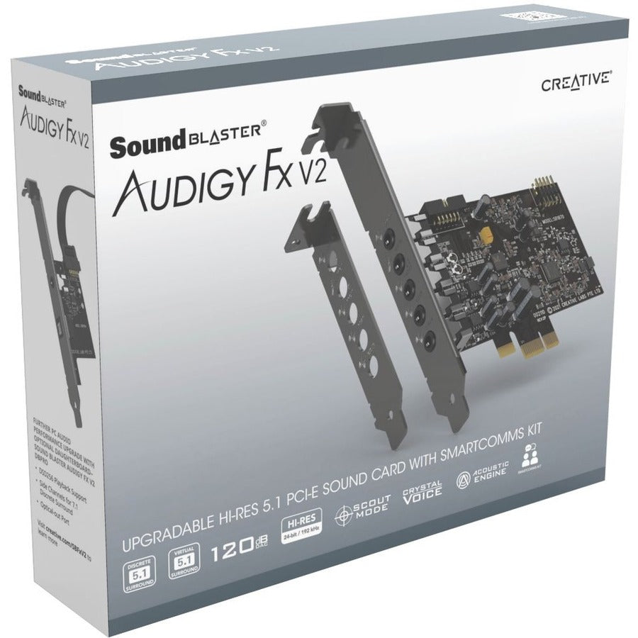 Sound Blaster Audigy Fx V2 Sound Card (with Full Height I/O Bracket) 70SB187000000