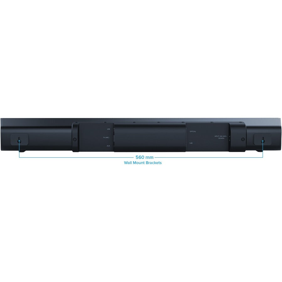 Creative Stage V2 2.1 Bluetooth Sound Bar Speaker - 80 W RMS - Black 51MF8375AA000