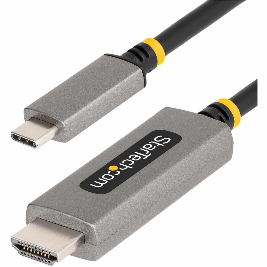 StarTech.com 10ft (3m) USB-C to HDMI Adapter Cable, 8K 60Hz, 4K 144Hz, HDR10, USB Type-C to HDMI 2.1 Converter, USB-C/USB4/TB3/4 Compatible 136B-USBC-HDMI213M