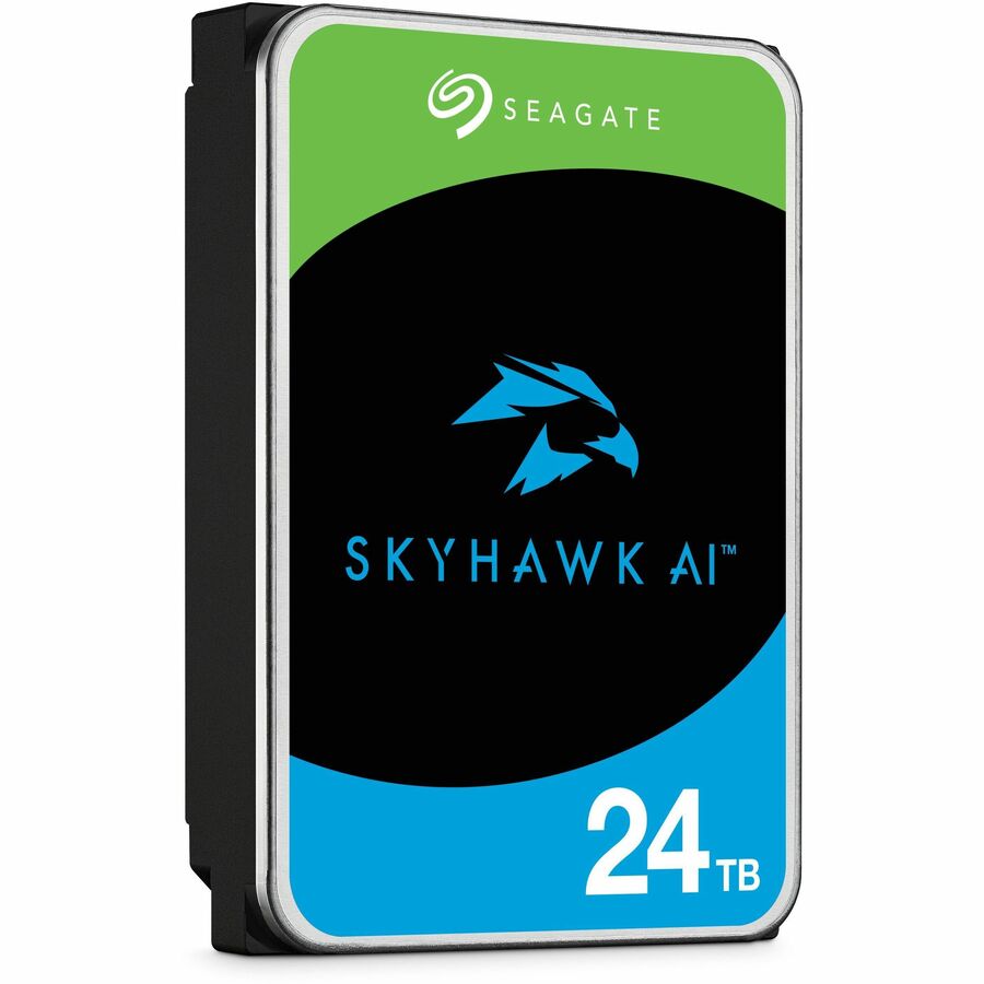 Seagate SkyHawk AI ST24000VE002 24 TB Hard Drive - 3.5" Internal - SATA (SATA/600) - Conventional Magnetic Recording (CMR) Method ST24000VE002