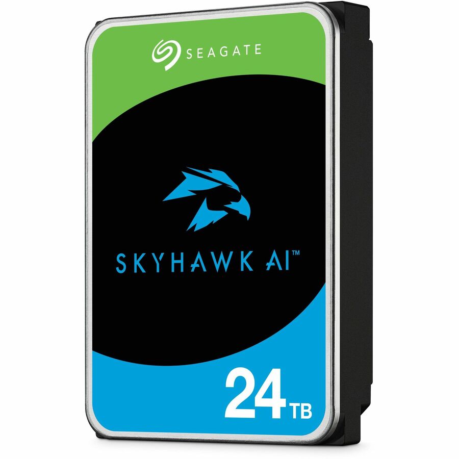 Seagate SkyHawk AI ST24000VE002 24 TB Hard Drive - 3.5" Internal - SATA (SATA/600) - Conventional Magnetic Recording (CMR) Method ST24000VE002