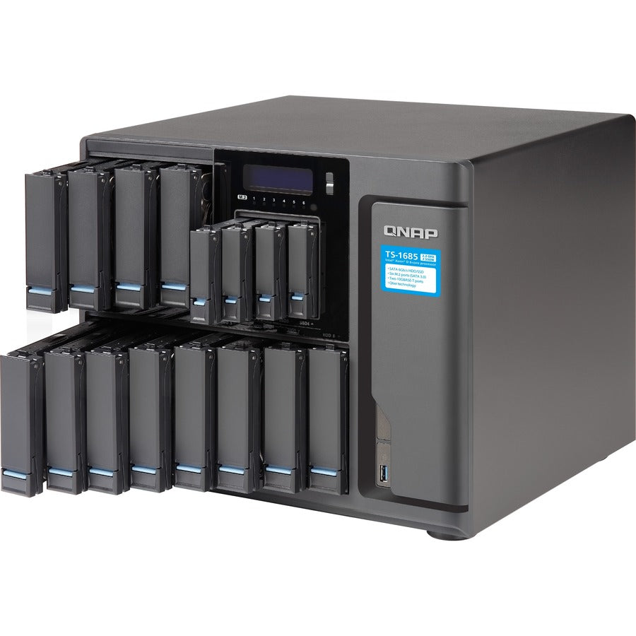 QNAP High-capacity 16-bay Xeon D Super NAS with Exceptional Performance TS1685D153132G550WUS