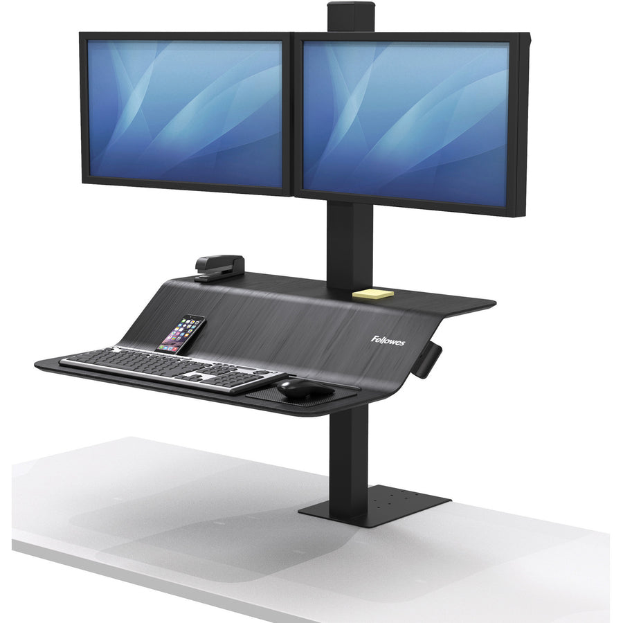 Fellowes Lotus&trade; VE Sit-Stand Workstation - Dual 8082001