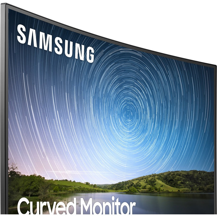 Samsung 32" Class Full HD Curved Screen LCD Monitor - 16:9 - Dark Blue Gray LC32R500FHNXZA