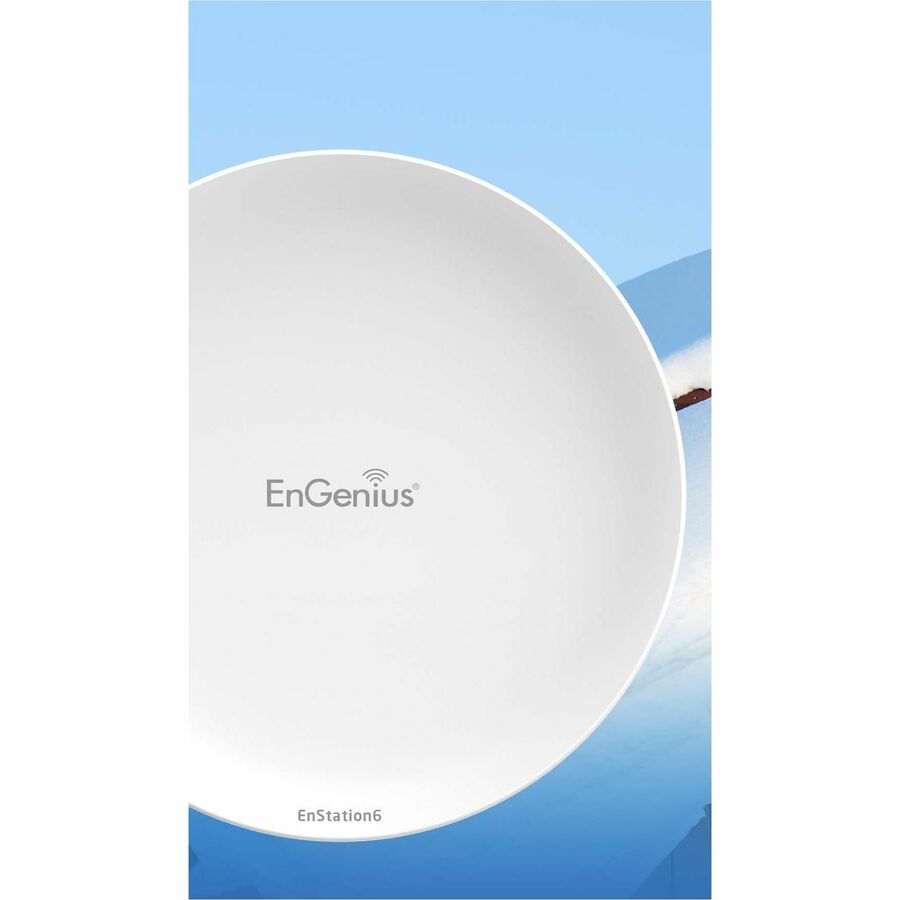 EnGenius EnStation6 Single Band IEEE 802.11 a/b/g/n/ac/ax 1.17 Gbit/s Wireless Bridge - Outdoor ENSTATION 6