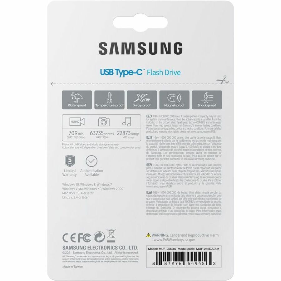 Samsung Type-C 256GB USB 3.2 Flash Drive MUF-256DA/AM