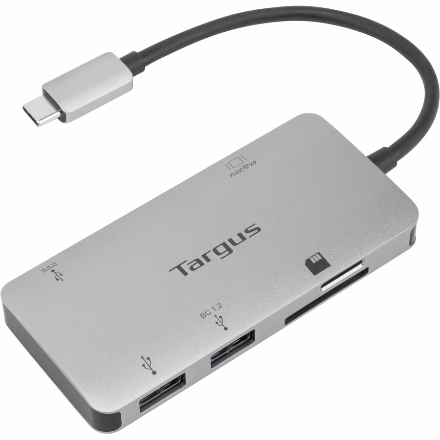 Targus USB-C Multi-Port Single Video Adapter and Card Reader with 100W PD Pass-Thru ACA953USZ