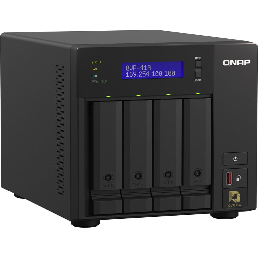 QNAP 4-Bay High-Performance NVR for SMBs, SOHO, and Home QVP-41A-US