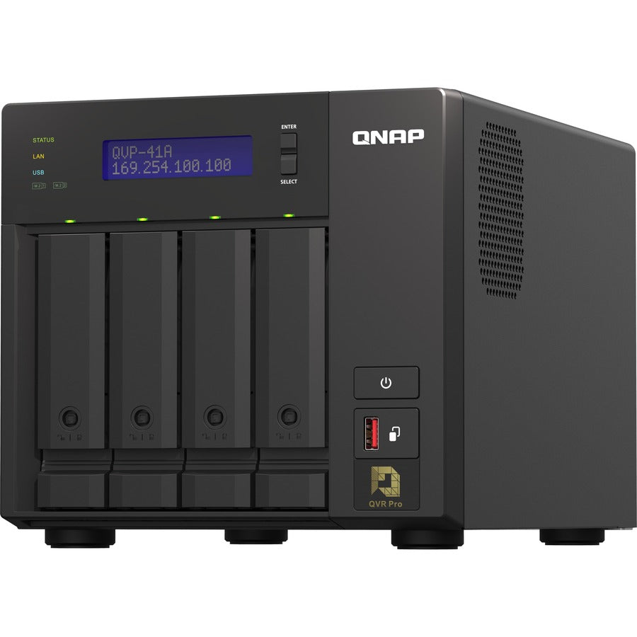 QNAP 4-Bay High-Performance NVR for SMBs, SOHO, and Home QVP-41A-US