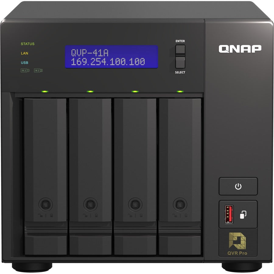 QNAP 4-Bay High-Performance NVR for SMBs, SOHO, and Home QVP-41A-US