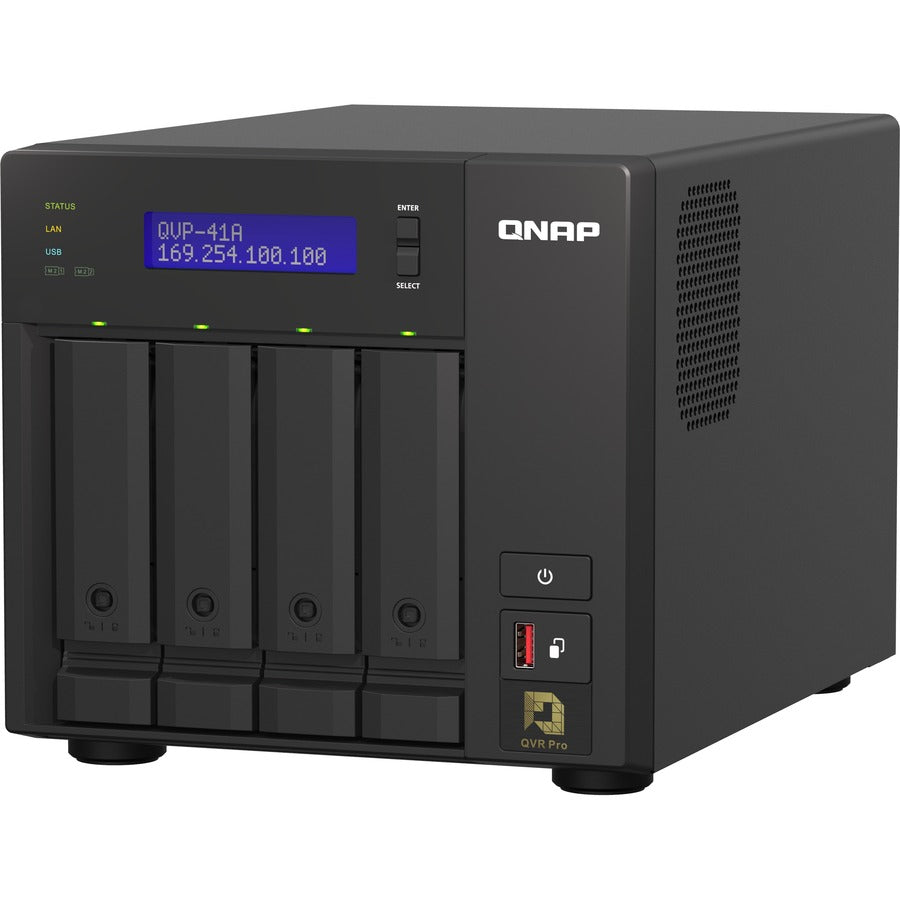 QNAP 4-Bay High-Performance NVR for SMBs, SOHO, and Home QVP-41A-US