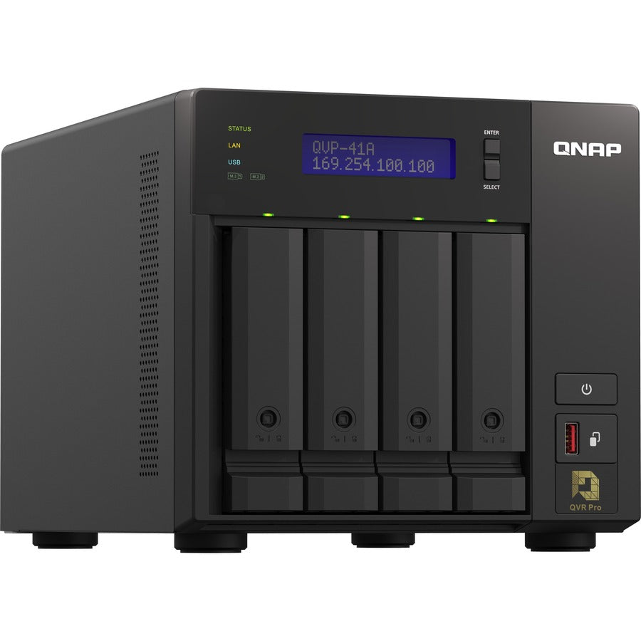 QNAP 4-Bay High-Performance NVR for SMBs, SOHO, and Home QVP-41A-US