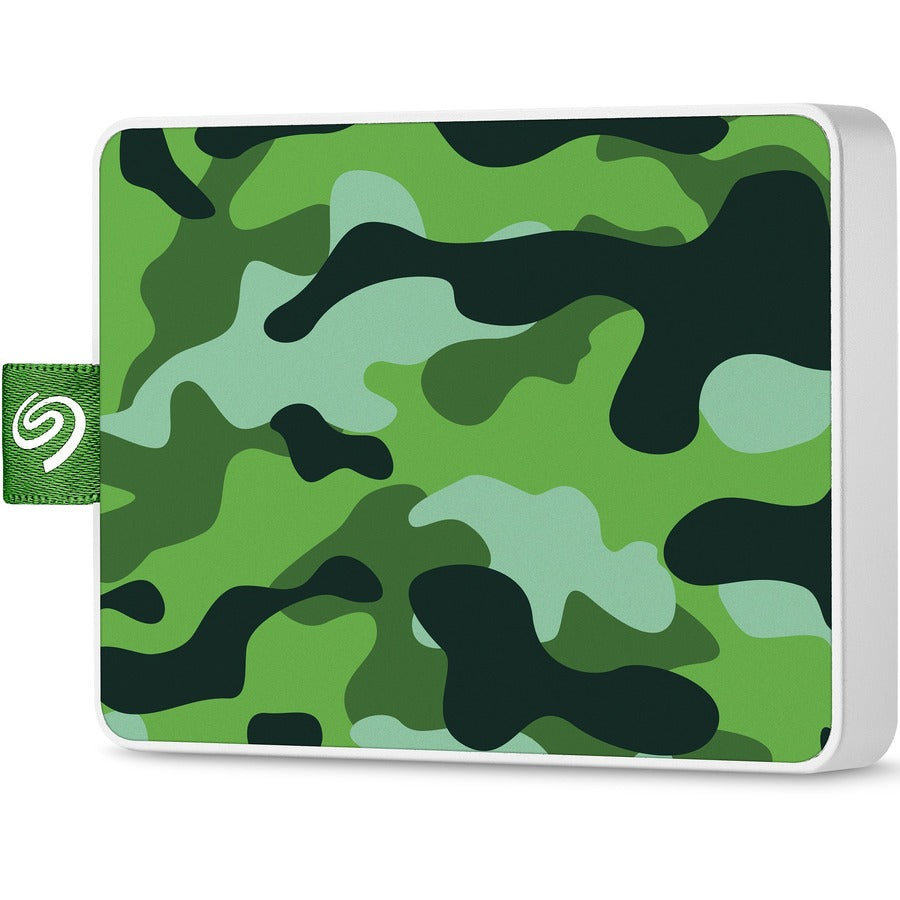 Seagate One Touch STJE500407 500 GB Portable Solid State Drive - External - Camo Green STJE500407