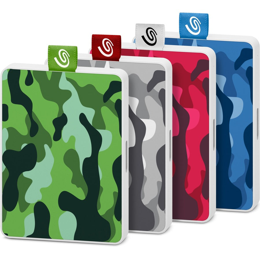 Seagate One Touch STJE500407 500 GB Portable Solid State Drive - External - Camo Green STJE500407