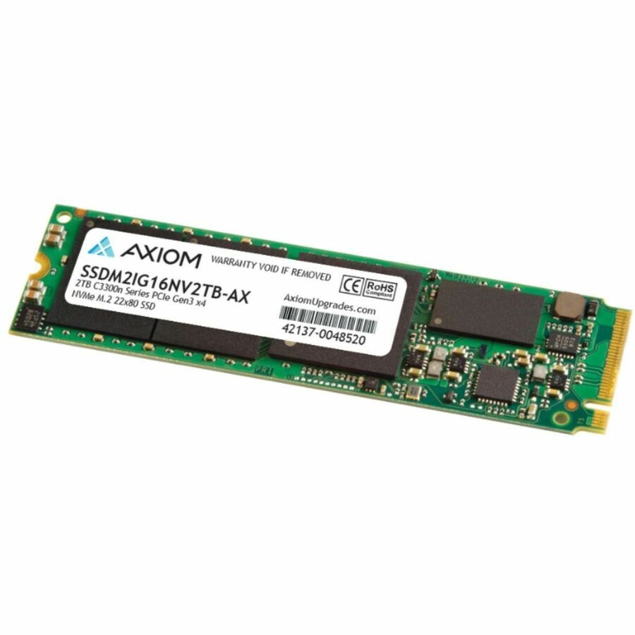 Axiom C3300n 2 TB Solid State Drive - M.2 2280 Internal - PCI Express NVMe (PCI Express NVMe 3.0 x4) - TAA Compliant SSDM2IG16NV2TB-AX