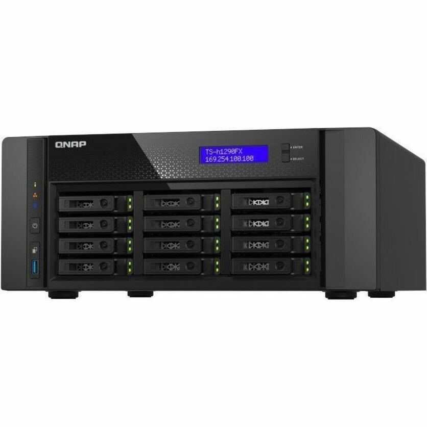 QNAP TS-h1290FX-7302P-128G SAN/NAS Storage System TS-H1290FX-7302P-128G-US