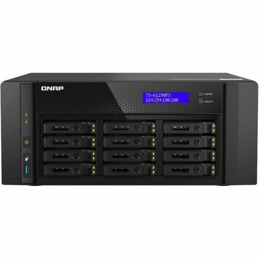 QNAP TS-h1290FX-7302P-128G SAN/NAS Storage System TS-H1290FX-7302P-128G-US