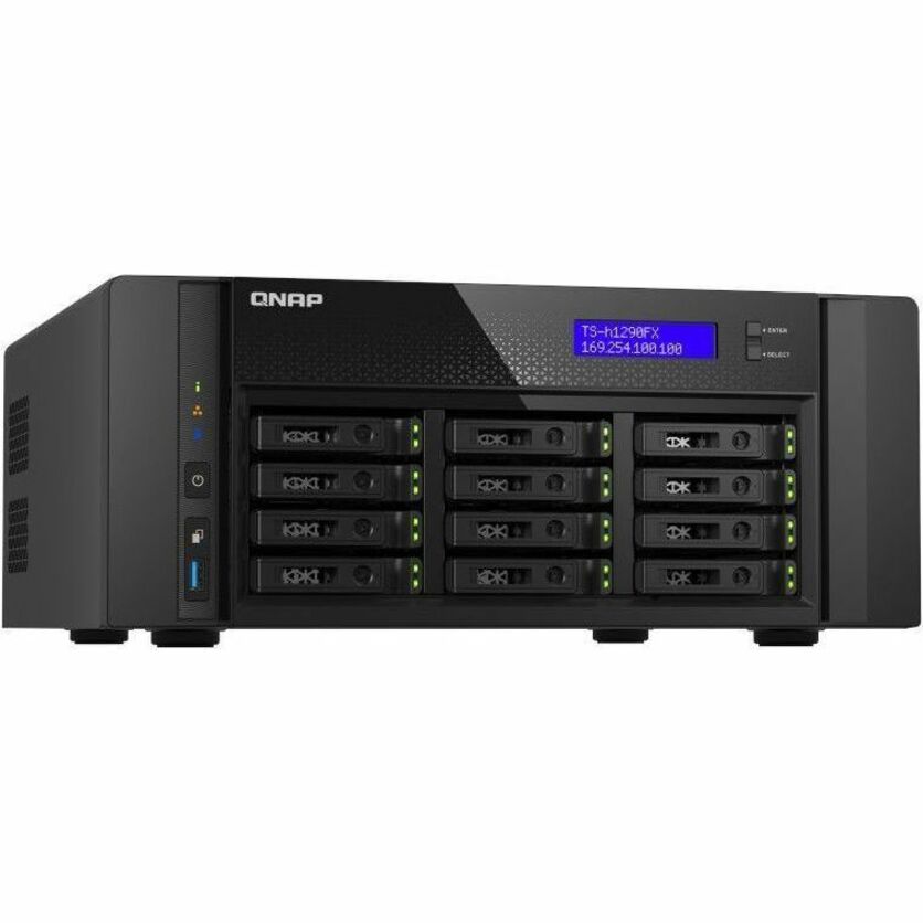 QNAP TS-h1290FX-7302P-128G SAN/NAS Storage System TS-H1290FX-7302P-128G-US