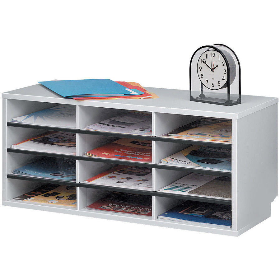 Fellowes 12-Compartment Sorter Literature Organizer 25004