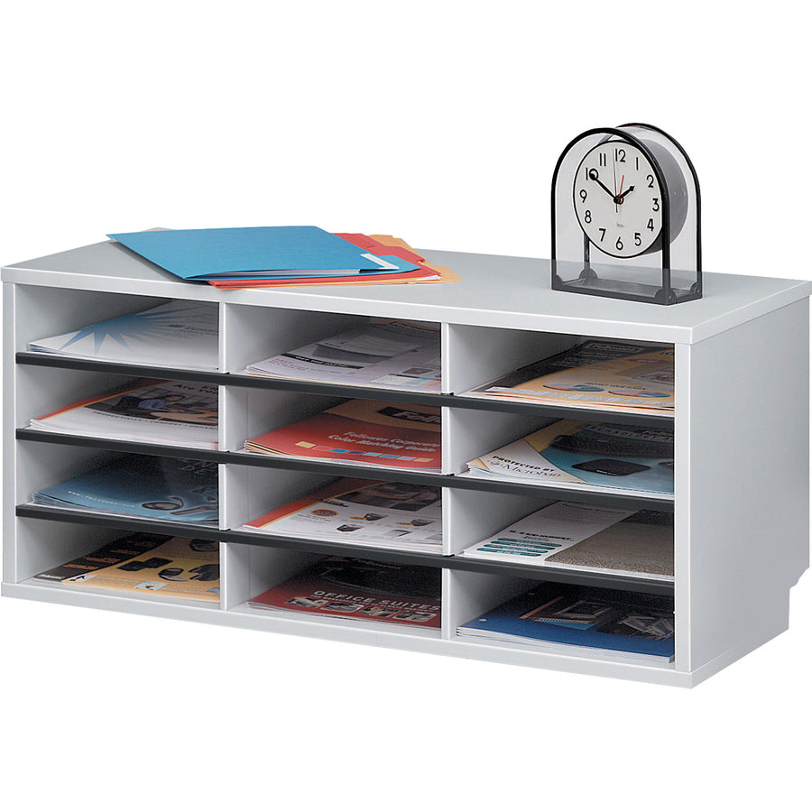 Fellowes 12-Compartment Sorter Literature Organizer 25004