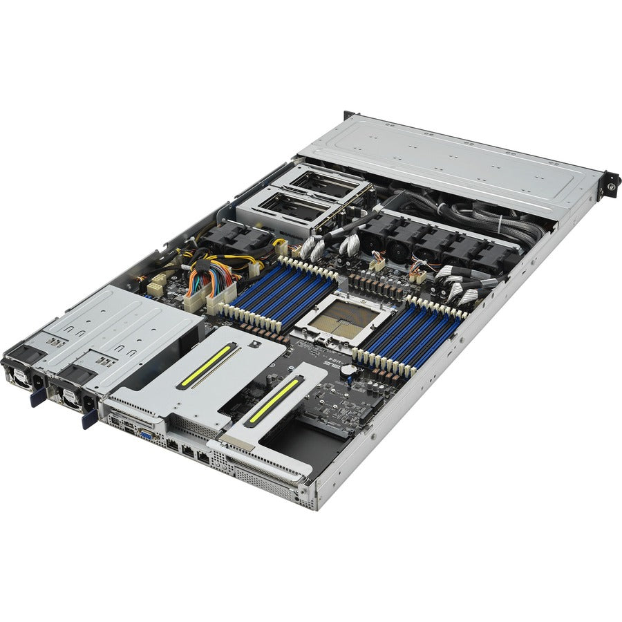 Asus RS500A-E12-RS12U-12W16B Barebone System - 1U Rack-mountable - Socket SP5 LGA-6096 - 1 x Processor Support - AMD RS500A-E12-RS12U-12W16B