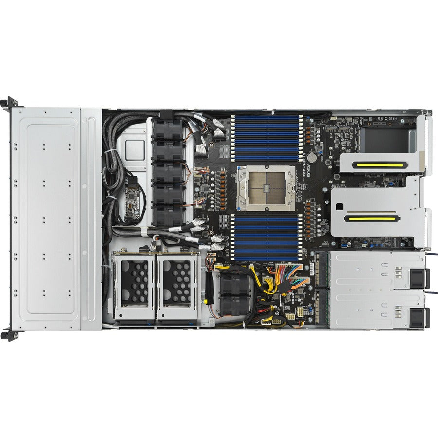 Asus RS500A-E12-RS12U-12W16B Barebone System - 1U Rack-mountable - Socket SP5 LGA-6096 - 1 x Processor Support - AMD RS500A-E12-RS12U-12W16B