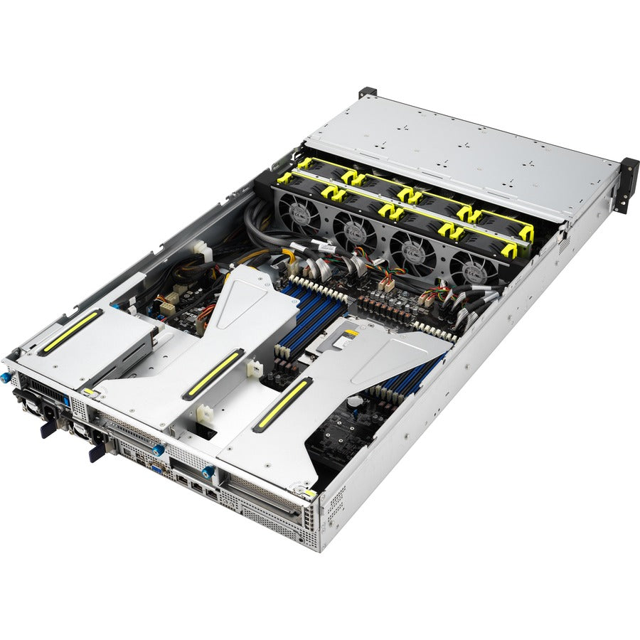 Asus RS520A-E12-RS24U-16W2RB Barebone System - 2U Rack-mountable - Socket SP5 LGA-6096 - 1 x Processor Support - AMD RS520A-E12-RS24U-16W2RB