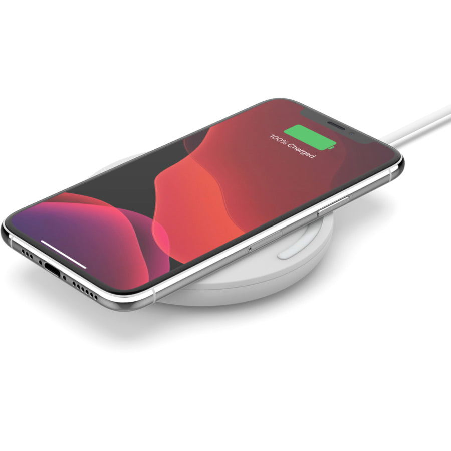 Belkin BoostCharge 10W Wireless Charging Pad + QC 3.0 Wall Charger + Cable WIA001TTWH